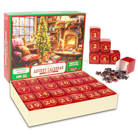 Protado Advent Calendar 2023 Christmas Jigsaw Puzzle, 24 Days Surprise ...