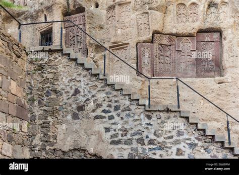 Armenia, Geghard Monastery, cave church interior Stock Photo - Alamy