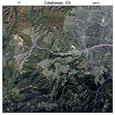 Aerial Photography Map of Calabasas, CA California