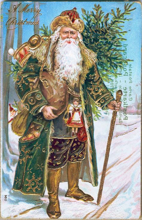 Here comes Santa Claus: a visual history of Saint Nick – in pictures | Vintage christmas cards ...