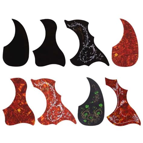 Acoustic guitar pickguard self-adhesive standard black - Moku Custom ...