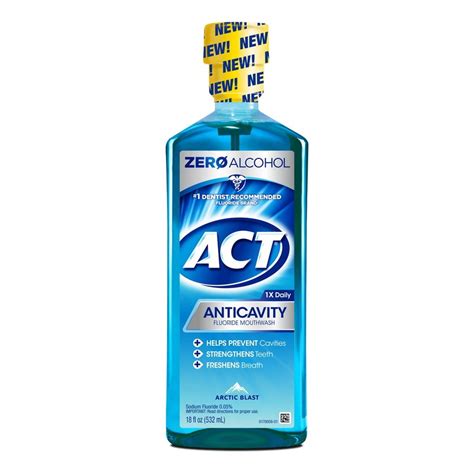 Act Anticavity Fluoride Mouthwash Arctic Blast (Pack of 2) - Walmart.com