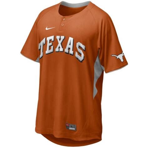 Nike Texas Longhorns Burnt Orange Batting Practice Top Performance Baseball Jersey | University ...