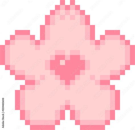 Cherry Blossom Pixel Art Stock Photo | Adobe Stock