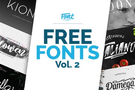 Font Planet - Free Fonts Vol. 2 - Blog - FontPlanet | Free font, Free ...