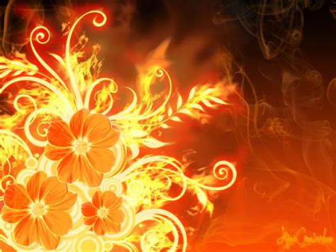 Fire Flower Wallpaper - WallpaperSafari