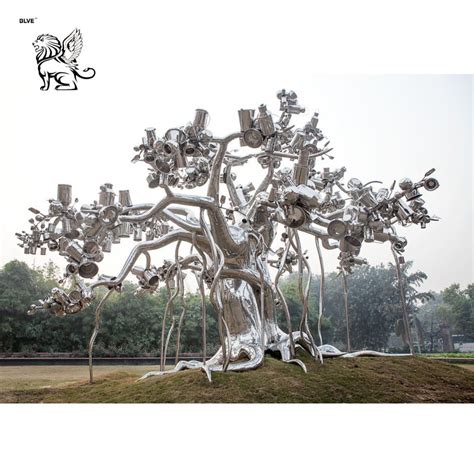 Art Ciy Decor Large Stainless Steel Tree Sculpture Sssg-16 - China Stainless Steel Sculpture and ...