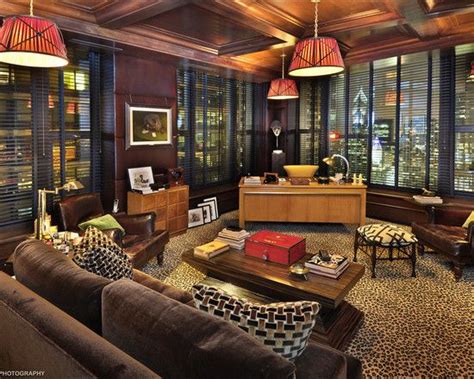 Contemporary Home Design Epic Leopard Print Carpeting In The Living Room Combined With Brown ...