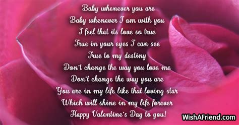 Baby whenever you are , Valentine Poem for Her