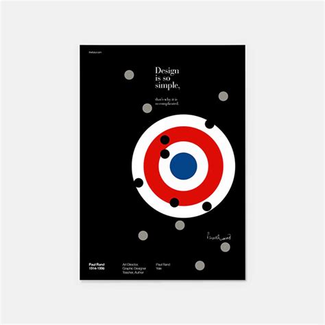 Paul Rand Quotes Poster Series on Behance