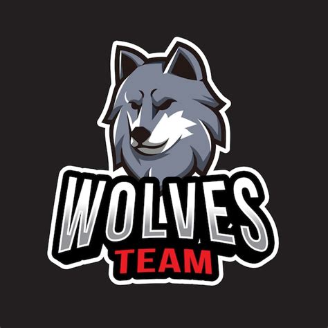 Premium Vector | Wolves team logo template