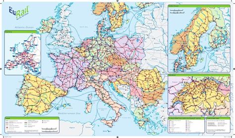 Eurail railway map 2012