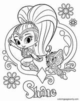 Shimmer And Shine Coloring Pages To Print  Free Printable sketch template