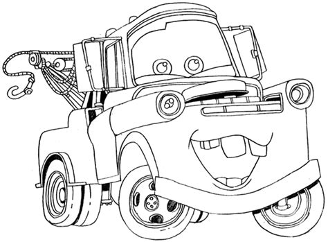 How to Draw Tow Mater from Disney Cars Movie - How to Draw Step by Step Drawing Tutorials