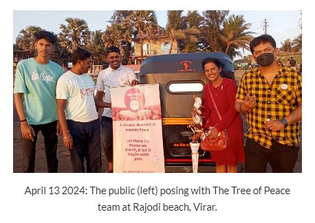 The Tree of Peace Spreads its Roots to Vasai-Virar Beaches - IssueWire