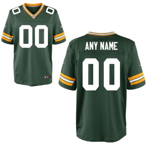 Men's Green Bay Packers Nike Green Custom Elite Jersey - NFLShop.com