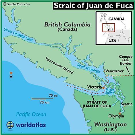 Juan De Fuca Strait Map