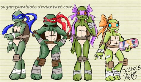 TMNT genderbend by SugarySymbiote on DeviantArt | Tmnt, Teenage mutant ...