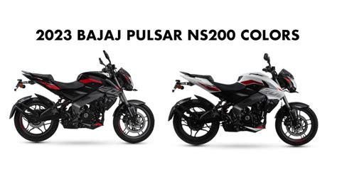 2023 Bajaj Pulsar NS200 Colors: Black, White - GaadiKey