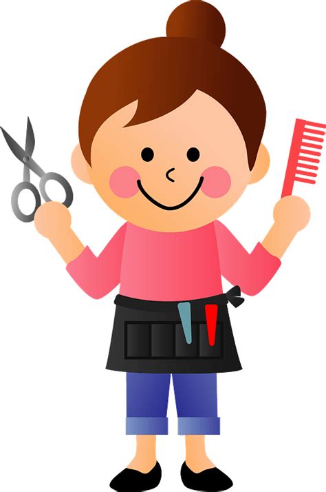 Beautician Hairdresser Woman clipart. Free download transparent .PNG | Creazilla