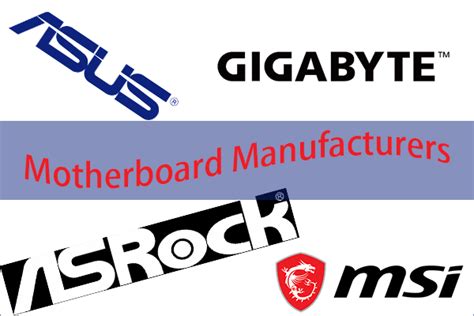 Top Best Motherboard Manufacturers/Companies/Producers | Motherboard, Electronics companies, Htpc