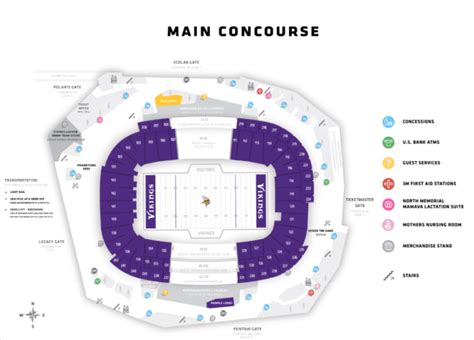 U.S. Bank Stadium Seating Chart 2024 | Vikings Stadium - SeatGraph