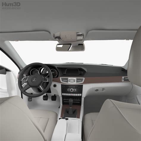 Mercedes-Benz E-class (W212) sedan with HQ interior 2017 3D model - Vehicles on Hum3D