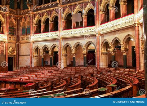 BUDAPEST, HUNGARY - MAY 8, 2016: Interior View of Parliament Building. Editorial Stock Image ...