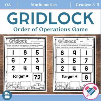 Order of Operations Math Game by Create-Abilities | TpT