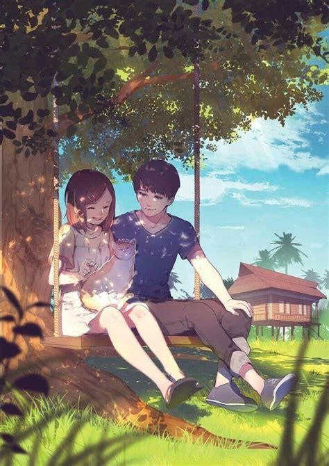 Anime Couple Summer Wallpaper