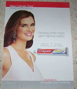 2008 ad page - BROOKE SHIELDS for Colgate toothpaste smile Print ...