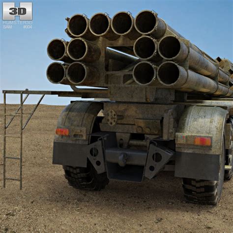 BM-30 Smerch 3D model - Military on Hum3D