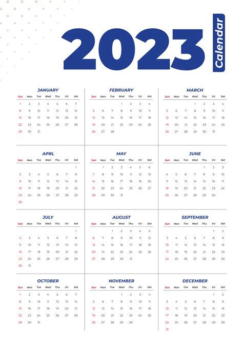 Large Print 2023 Wall Calendar - Time and Date Calendar 2023 Canada