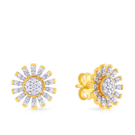 Mine Diamond Earring ER312765 for Women Online | Malabar Gold & Diamonds