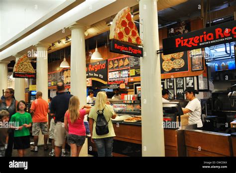 Quincy Market Food Court in Boston, Massachusetts, USA Stock Photo - Alamy