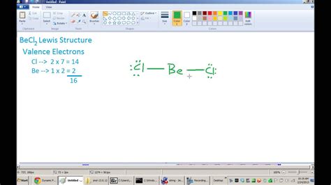 BeCl2 Lewis Structure & VSEPR Geometry - YouTube