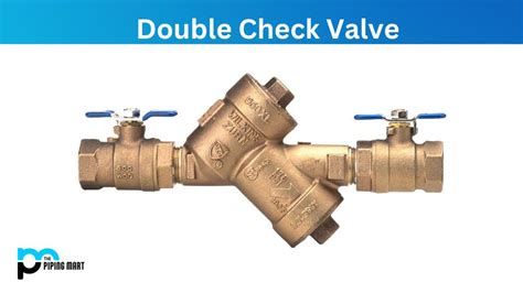 Types of Double Check Valve and Their Uses