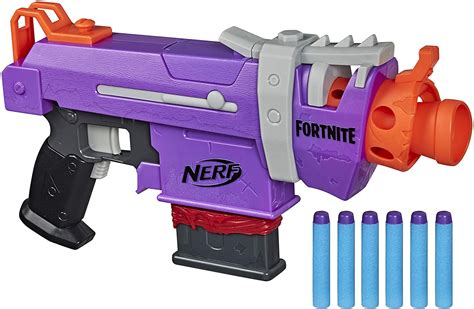 NERF Fortnite SMG-E Blaster -- Motorized Dart Blasting -- 6-Dart Clip ...