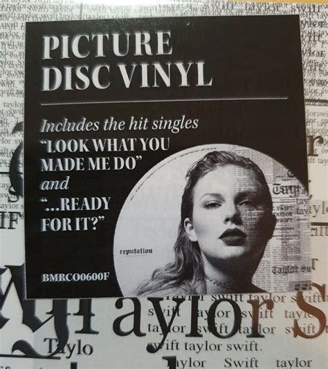 Taylor Swift Reputation PICTURE DISC VINYL record 2LP * New & Sealed * | eBay