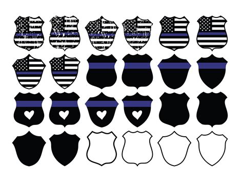 POLICE BADGE SVG Police Badge Clipart Police Badge Cut Files - Etsy