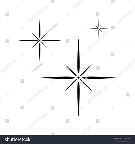 Sparkle Star Icon Vector Illustrations Stock Vector (Royalty Free ...