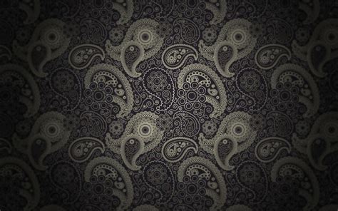 Black Paisley Background