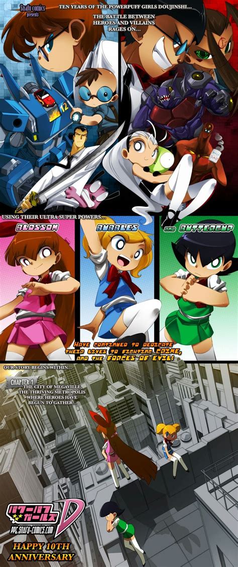 PowerPuff girls Doujinsh 10th anniversary by bleedman SNAFU comics ...