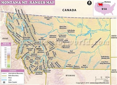 Montana Mountain Ranges Map: Explore Absaroka, Beartooth, Beaverhead ...