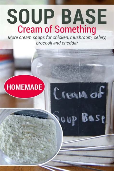 Homemade Cream Soup Base Mix | Recipe | Cream based soups, Cream of soup mix recipe, Cream soup ...