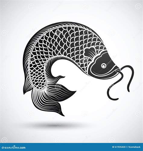 Chinese Fish Vector Illustration | CartoonDealer.com #60999122