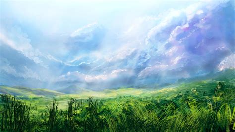 Grassy Field by Alexlinde on DeviantArt