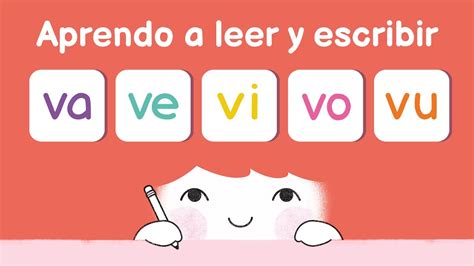 Aprender a leer las sílabas va ve vi vo vu - YouTube