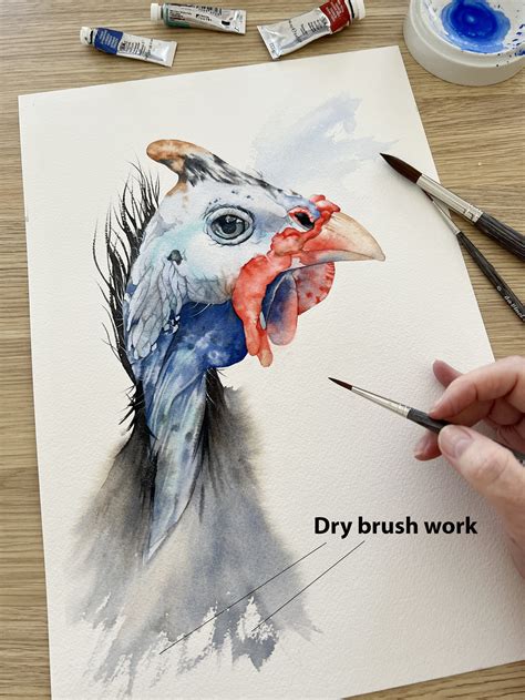 What is Dry Brushing in Watercolour? — Louise De Masi Watercolour Artist