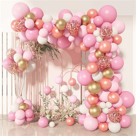 Rose Gold And Pink Balloon Garland Kit — Burnt Butter Cakes | atelier-yuwa.ciao.jp